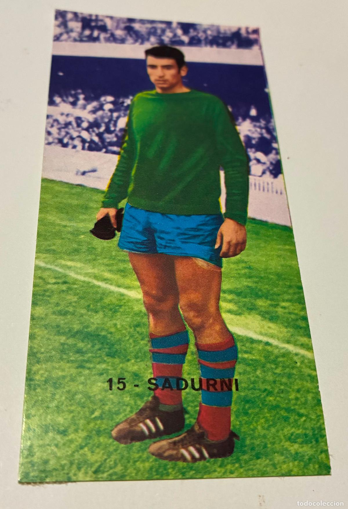 Cromos de f&uacute;tbol: CROMO FUTBOL RUIZ ROMERO 1968-1969. 68-69 SADURNI, Numero 15, FC BARCELONA, Despegado