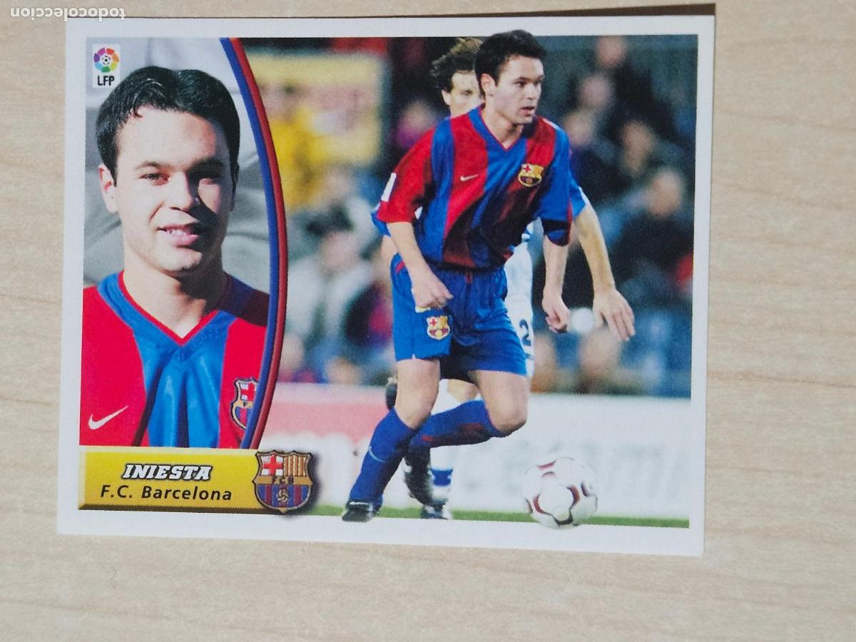 Fu&szlig;ball-Sticker: CROMO INIESTA - ESTE 2003 04 - 03 04 - CROMO SIN PEGAR - BARCELONA