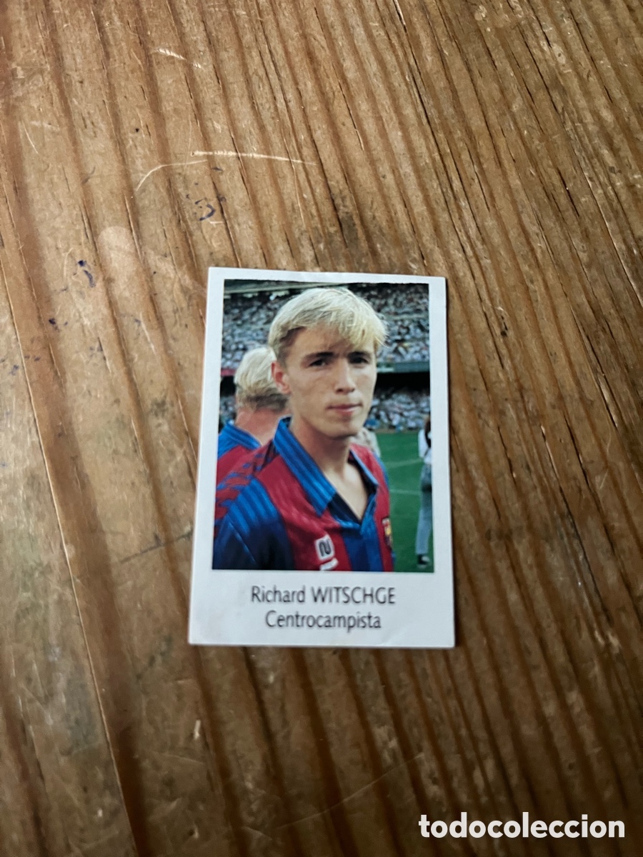 Cromos de F&uacute;tbol: R31138 CROMO SIN PEGAR NUNCA PEGADO BIMBO LIGA FUTBOL 91 92 1991 1992 WITSCHGE BARCELONA # 21