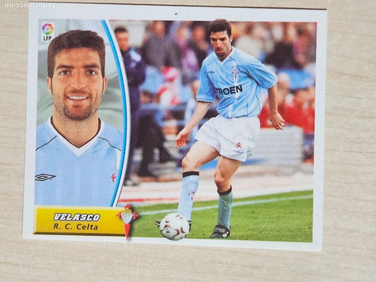Figurine di Calcio: CROMO VELASCO - ESTE 2003 04 - 03 04 - CROMO SIN PEGAR - REAL CELTA