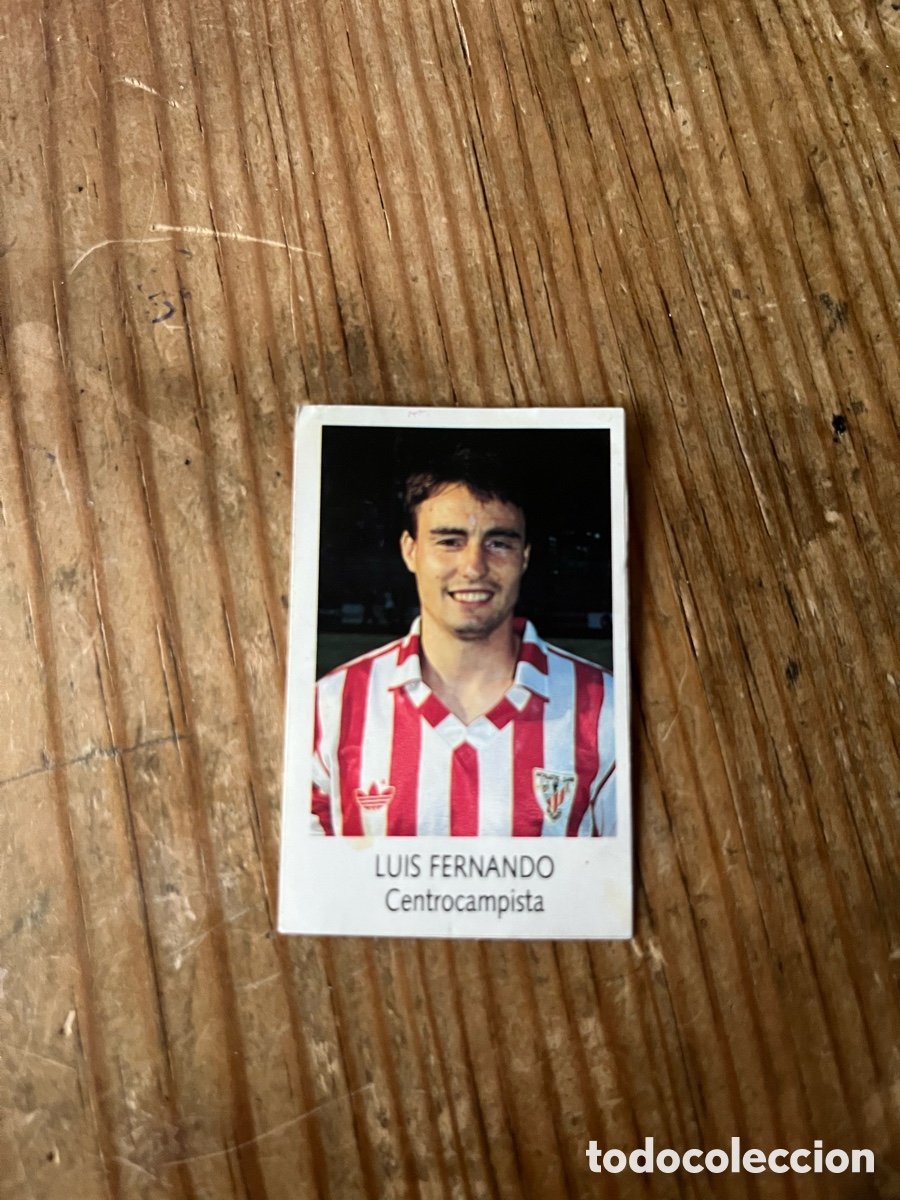 Cromos de F&uacute;tbol: R31138 CROMO NUNCA PEGADO BIMBO LIGA FUTBOL 91 92 1991 1992 LUIS FERNANDO ATHLETIC BILBAO 31