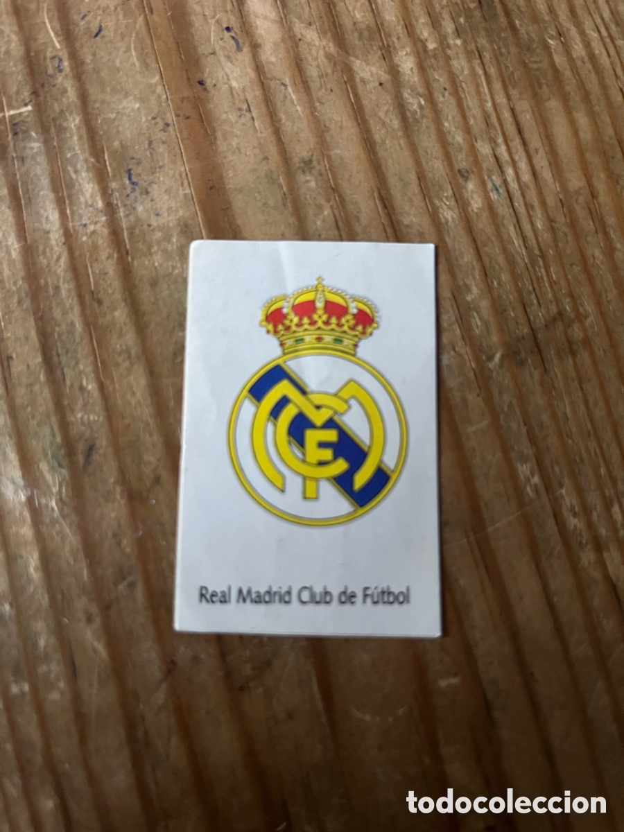 Cromos de F&uacute;tbol: R31138 CROMO SIN PEGAR NUNCA PEGADO BIMBO LIGA FUTBOL 91 92 1991 1992 ESCUDO REAL MADRID # 121