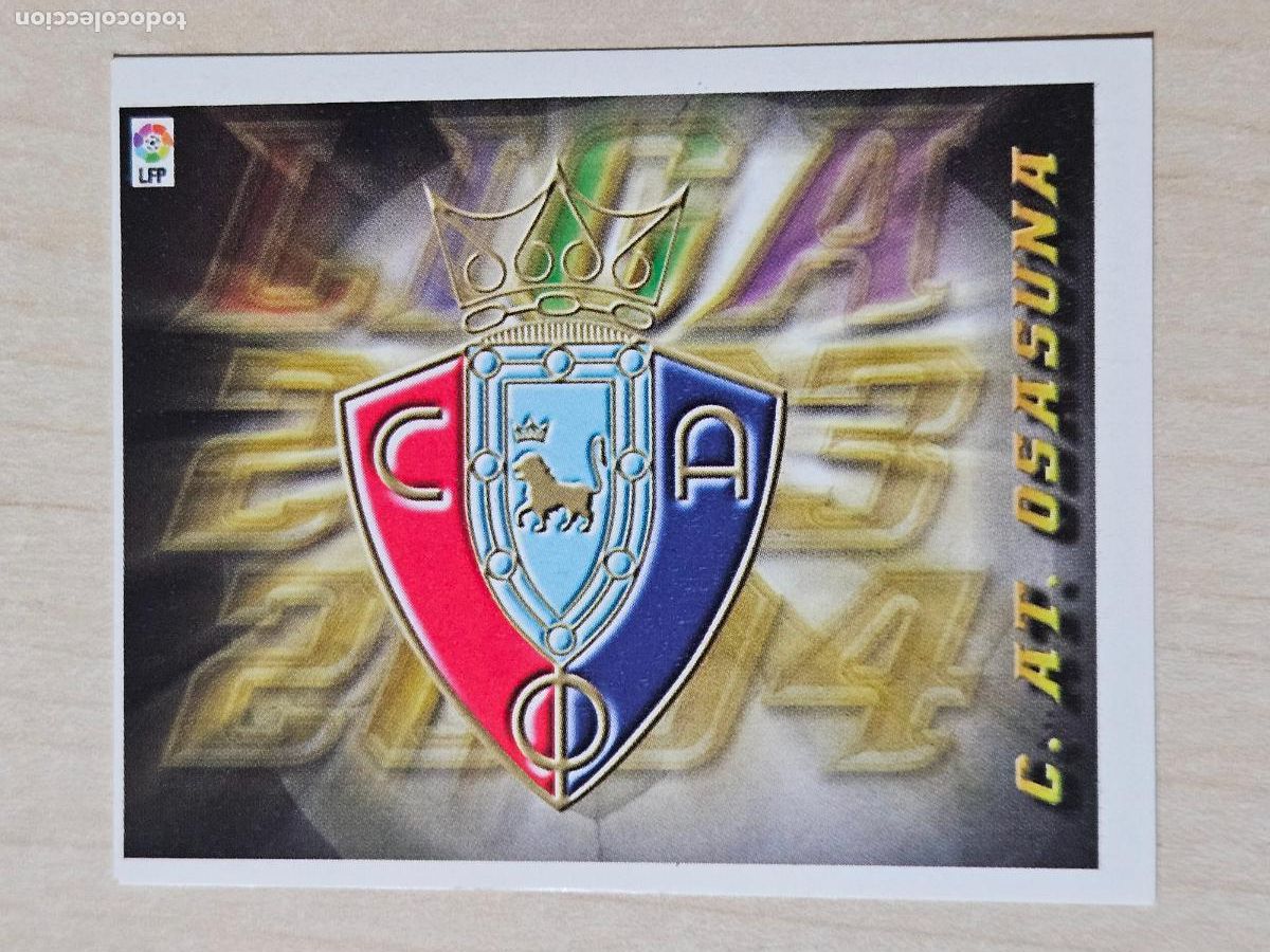 Figurine di Calcio: CROMO ESCUDO - ESTE 2003 04 - 03 04 - CROMO SIN PEGAR - OSASUNA