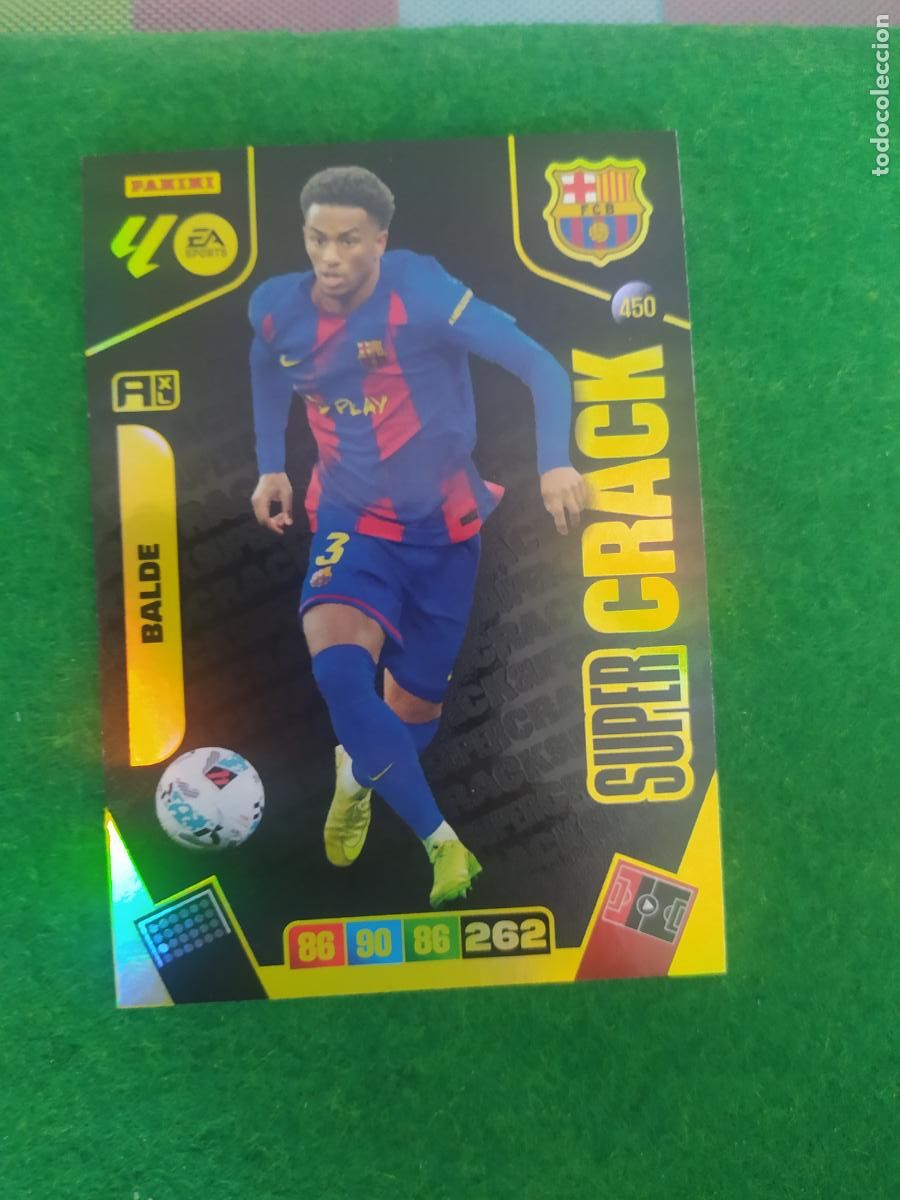 Football Stickers: adrenalyn xl 2025 2026 codigo sin activar super crack n&ordm; 450 balde fc barcelona