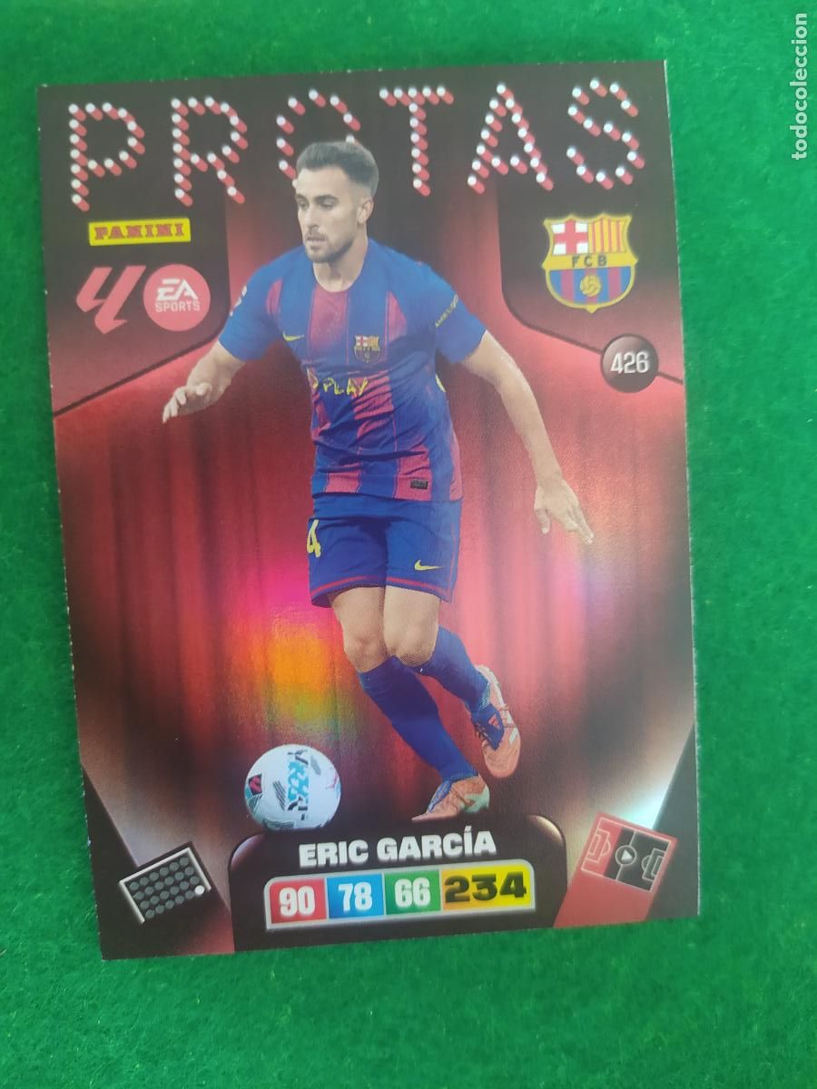 Figurine di Calcio: adrenalyn xl 2025 2026 codigo sin activar protas n&ordm; 426 eric garcia fc barcelona
