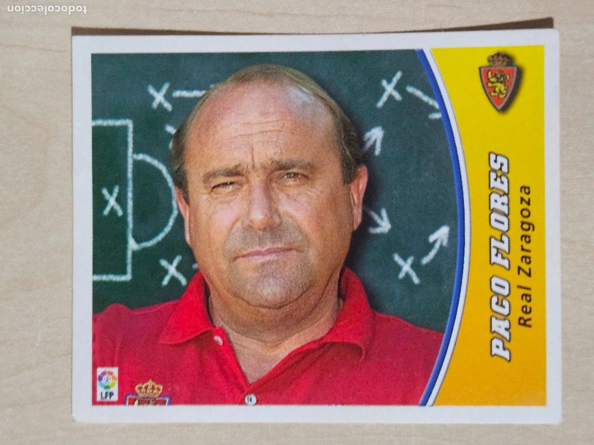 Cromos de F&uacute;tbol: CROMO PACO FLORES - ESTE 2003 04 - 03 04 - CROMO SIN PEGAR - REAL ZARAGOZA