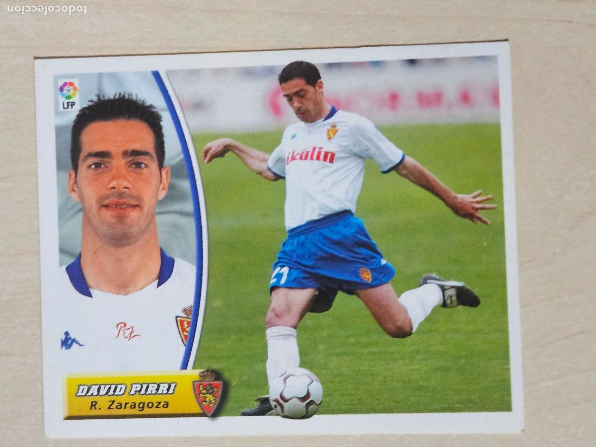 Fu&szlig;ball-Sticker: CROMO DAVID PIRRI - ESTE 2003 04 - 03 04 - CROMO SIN PEGAR - REAL ZARAGOZA
