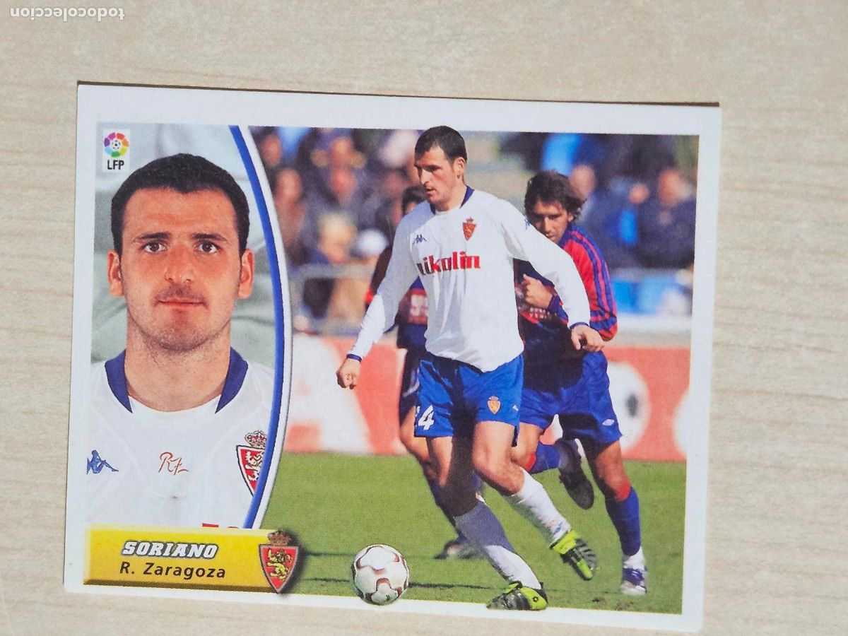 Cromos de F&uacute;tbol: CROMO SORIANO - ESTE 2003 04 - 03 04 - CROMO SIN PEGAR - REAL ZARAGOZA