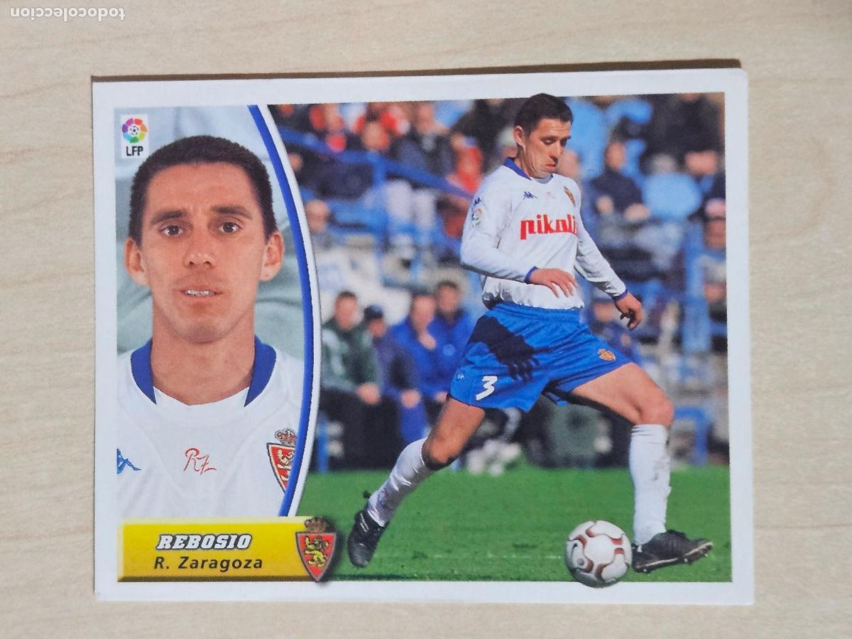Cromos de F&uacute;tbol: CROMO REBOSIO - ESTE 2003 04 - 03 04 - CROMO SIN PEGAR - REAL ZARAGOZA