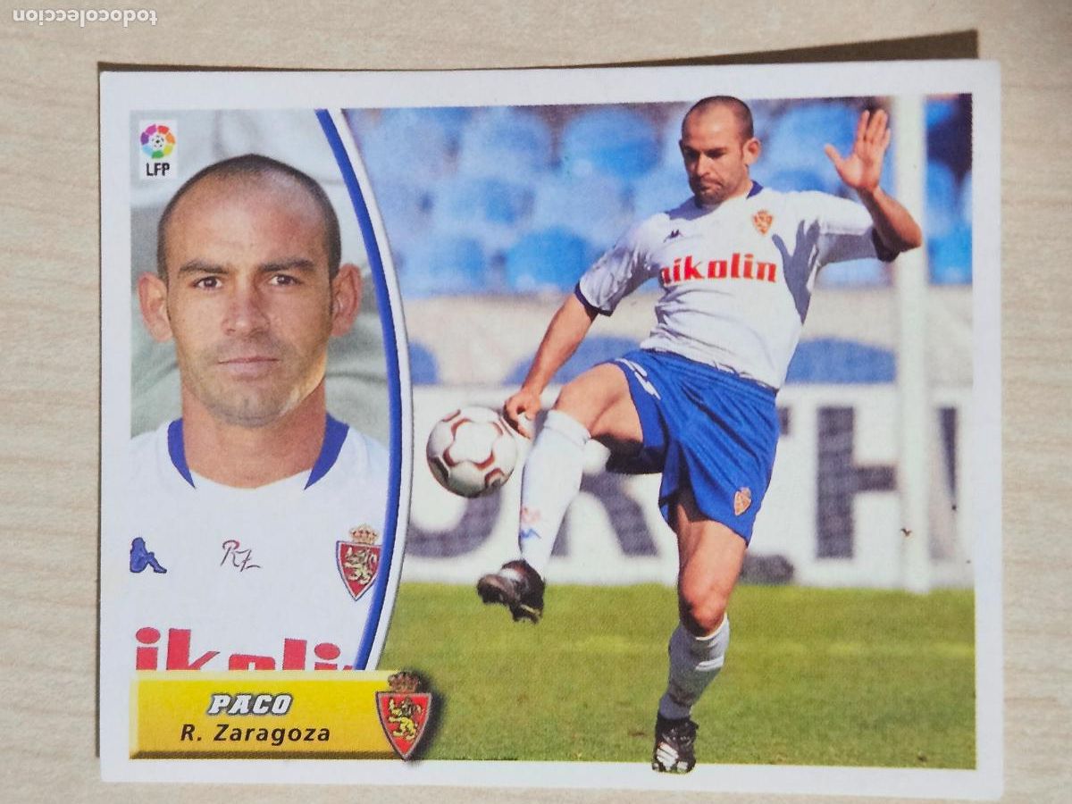 Cromos de F&uacute;tbol: CROMO PACO - ESTE 2003 04 - 03 04 - CROMO SIN PEGAR - REAL ZARAGOZA