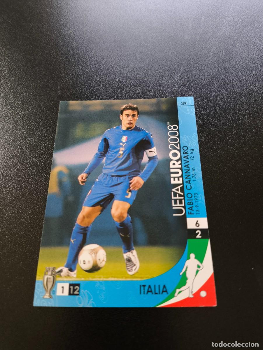 Fu&szlig;ball-Sticker: 39 FABIO CANNAVARO ITALIA ITALY REAL MADRID PANINI TRADING CARD EURO 2008 EUROCOPA 08