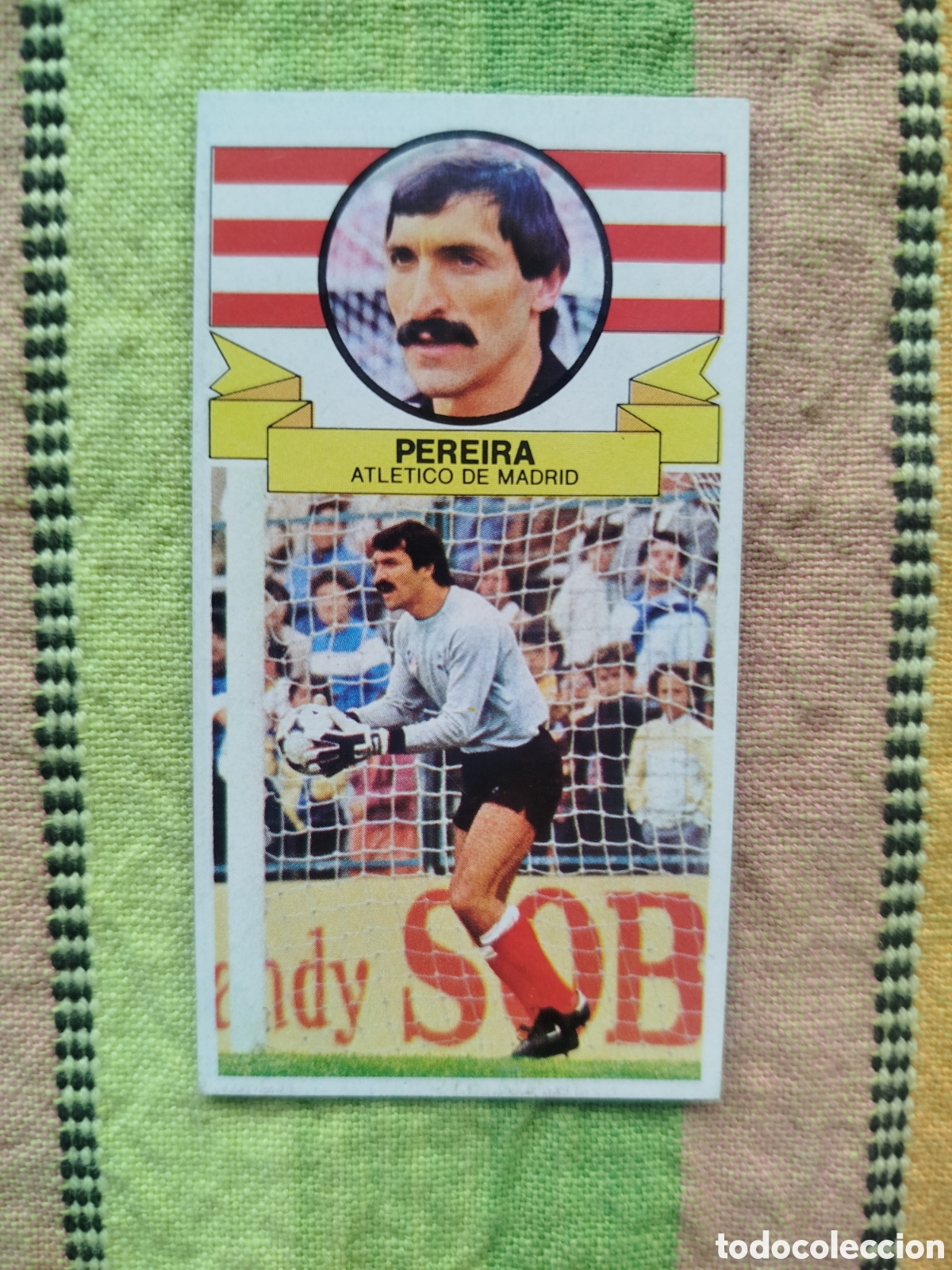 Fu&szlig;ball-Sticker: PEREIRA ATLETICO BAJA SIN PEGAR NUNCA PEGADO LIGA ESTE 85-86