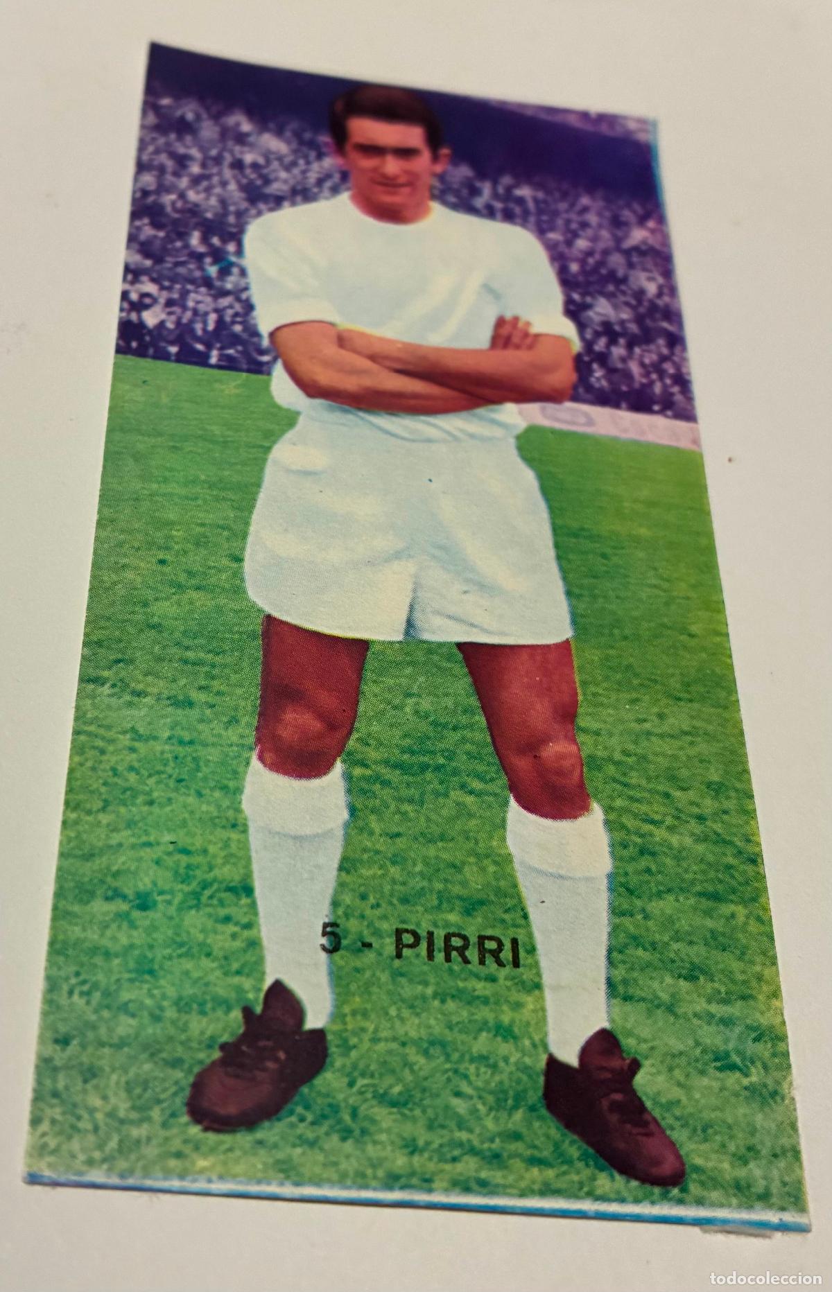 Cromos de F&uacute;tbol: CROMO RUIZ ROMERO 1968-1969, 68-69. PIRRI, REAL MADRID, Numero 5, Despegado