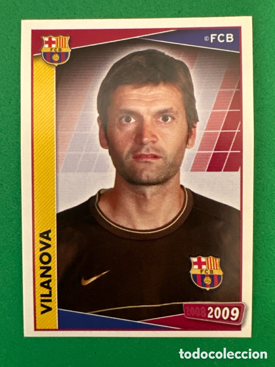 Cromos de F&uacute;tbol: 14 TITO VILANOVA F.C.BARCELONA 2008-2009 Panini 08 09 NUNCA PEGADO