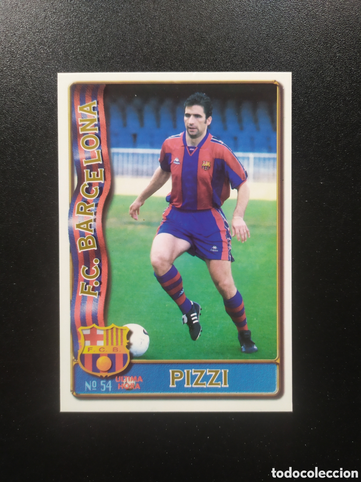Cromos de f&uacute;tbol: Mundicromo fichas liga 1996 1997 96 97 Pizzi n&deg; 54 Barcelona