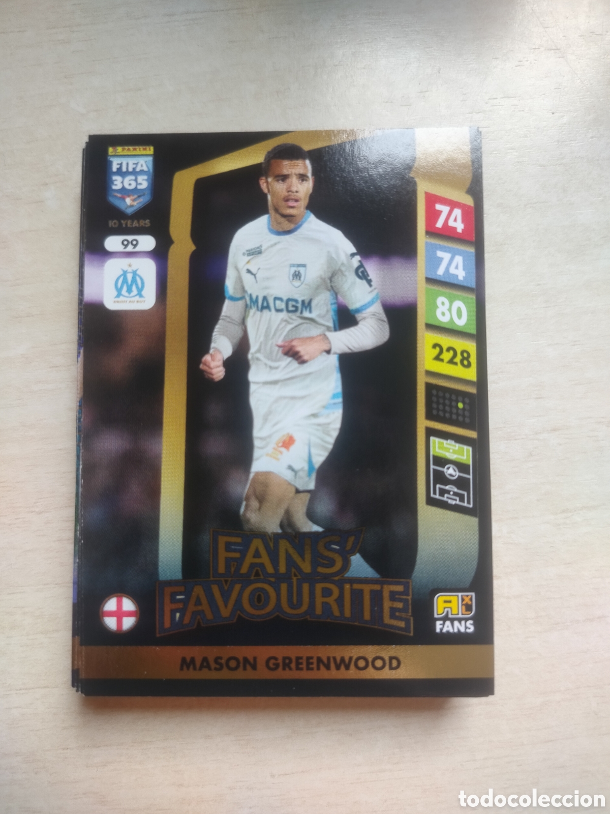 Fu&szlig;ball-Sticker: GREENWOOD FANS FAVOURITE 99 ADRENALYN XL FIFA 365 2024 2025 24 25