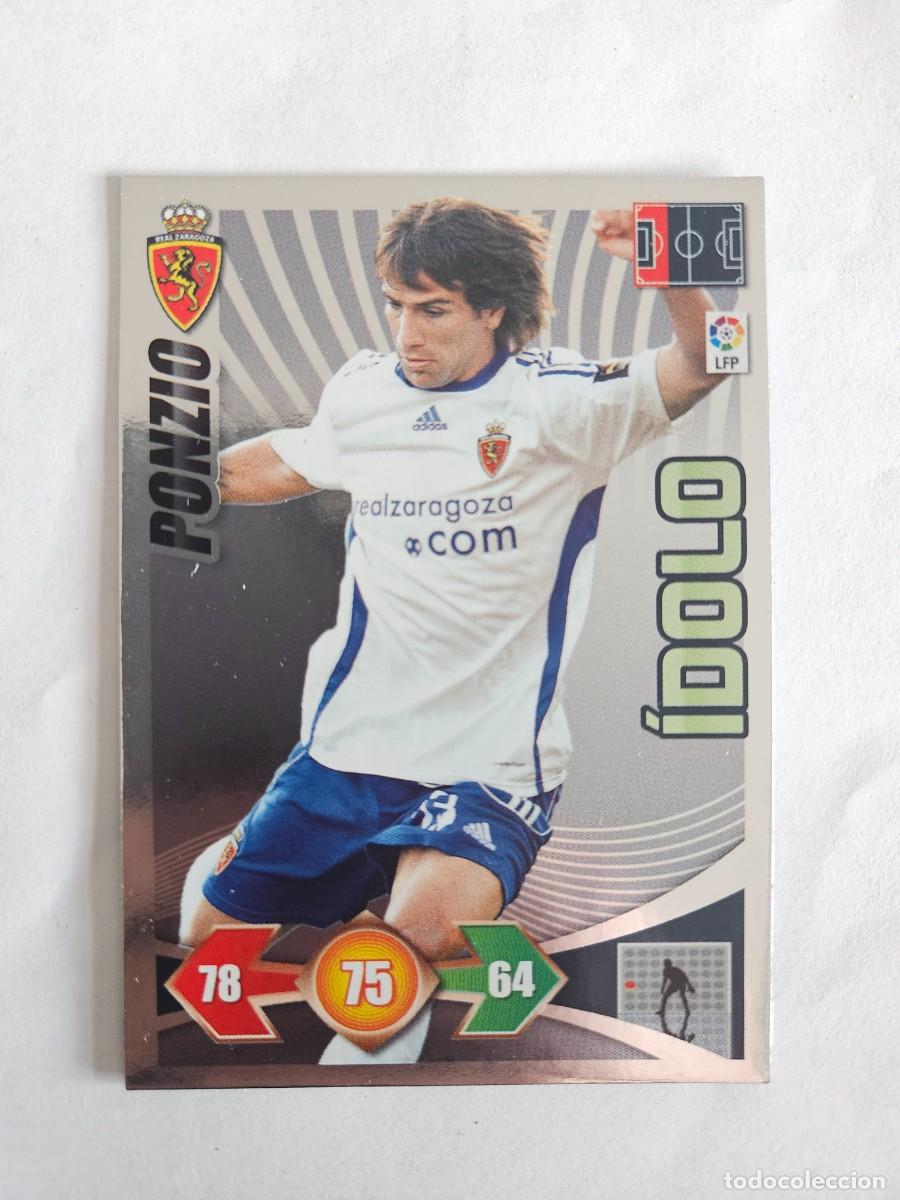 Cromos de F&uacute;tbol: CROMO FUTBOL 09 10 ADRENALYN XL PANINI LIGA 2009 2010 REAL ZARAGOZA PONZIO IDOLO DEFENSA