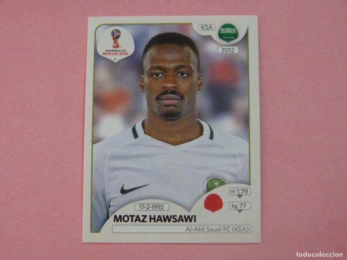 Cromos de F&uacute;tbol: CROMO FUTBOL MOTAZ HAWSAWI ARABIA SAUDI SIN PEGAR N&ordm; 60 MUNDIAL RUSIA 2018 PANINI