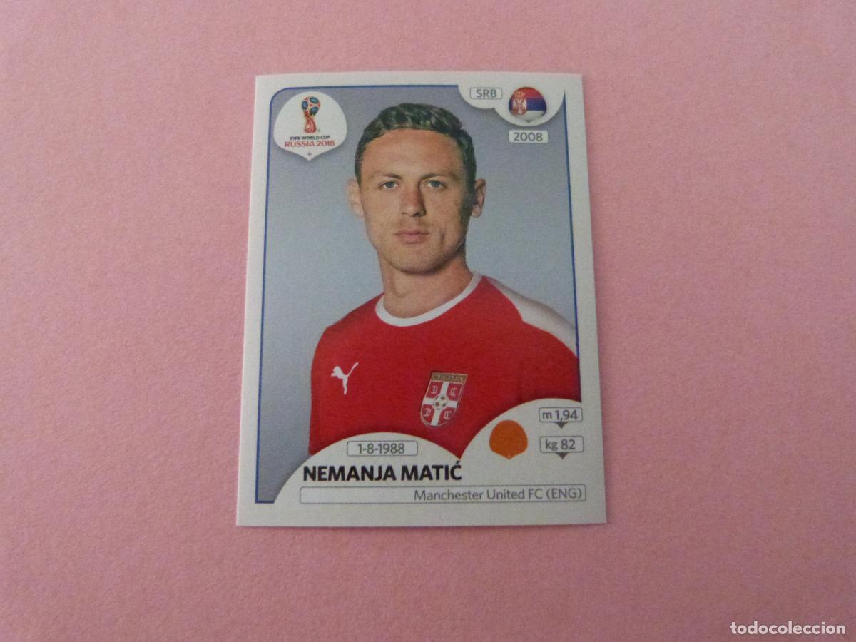 Cromos de F&uacute;tbol: CROMO FUTBOL NEMANJA MATIC SERBIA SIN PEGAR N&ordm; 424 MUNDIAL RUSIA 2018 PANINI