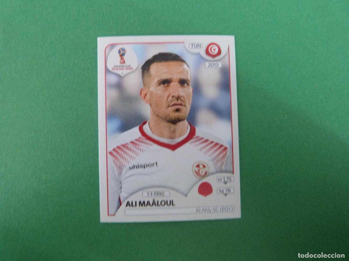 Cromos de F&uacute;tbol: CROMO FUTBOL ALI MAALOUL TUNEZ SIN PEGAR N&ordm; 555 MUNDIAL RUSIA 2018 PANINI