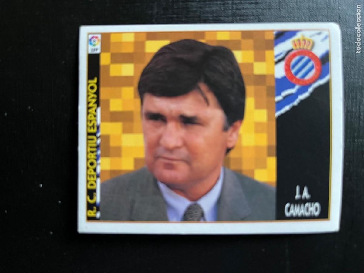 Fu&szlig;ball-Sticker: REIAL CLUB DEPORTIU ESPANYOL J.A. CAMACHO ESTE LIGA 97 98