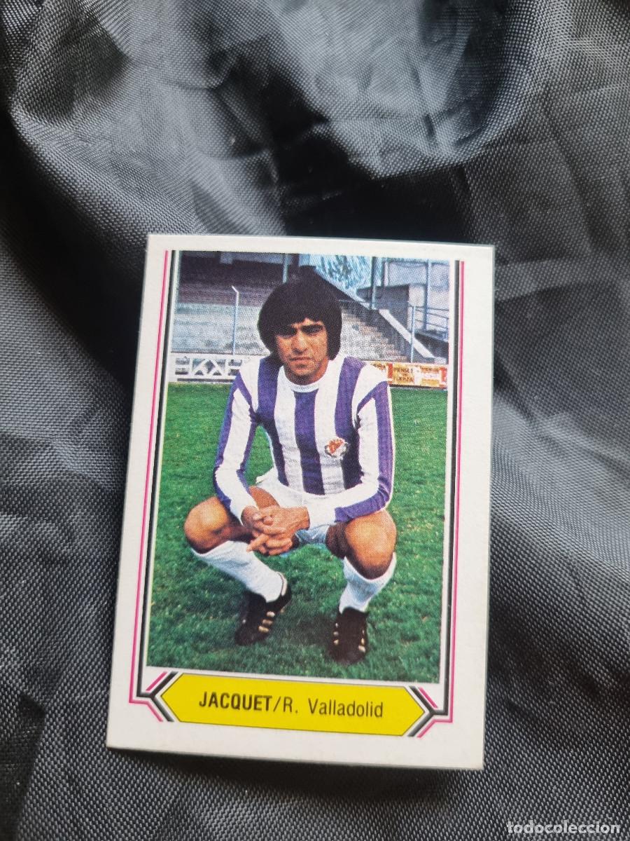 Fu&szlig;ball-Sticker: JACQUET. VALLADOLID. SIN PEGAR. EDICIONES ESTE LIGA 80/81. 1980/81. PEDIDO MINIMO 3&euro;