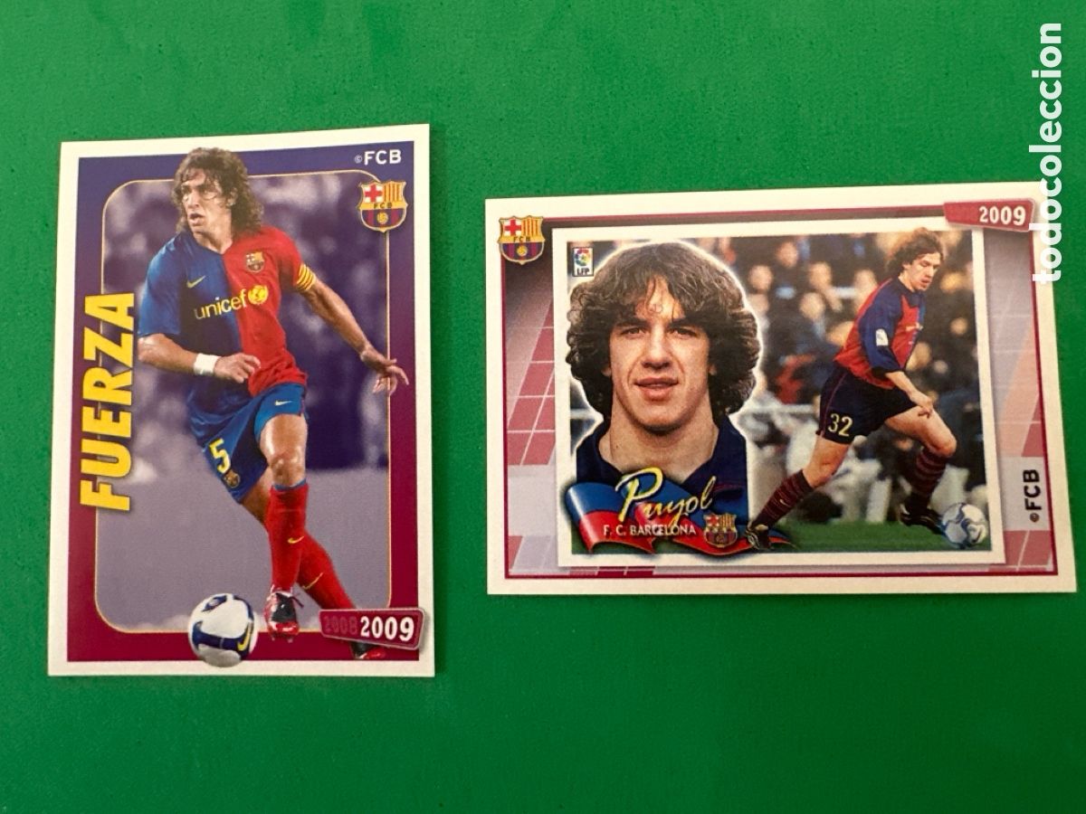 Cromos de F&uacute;tbol: 37-39 PUYOL F.C.BARCELONA 2008-2009 Panini 08 09 NUNCA PEGADO