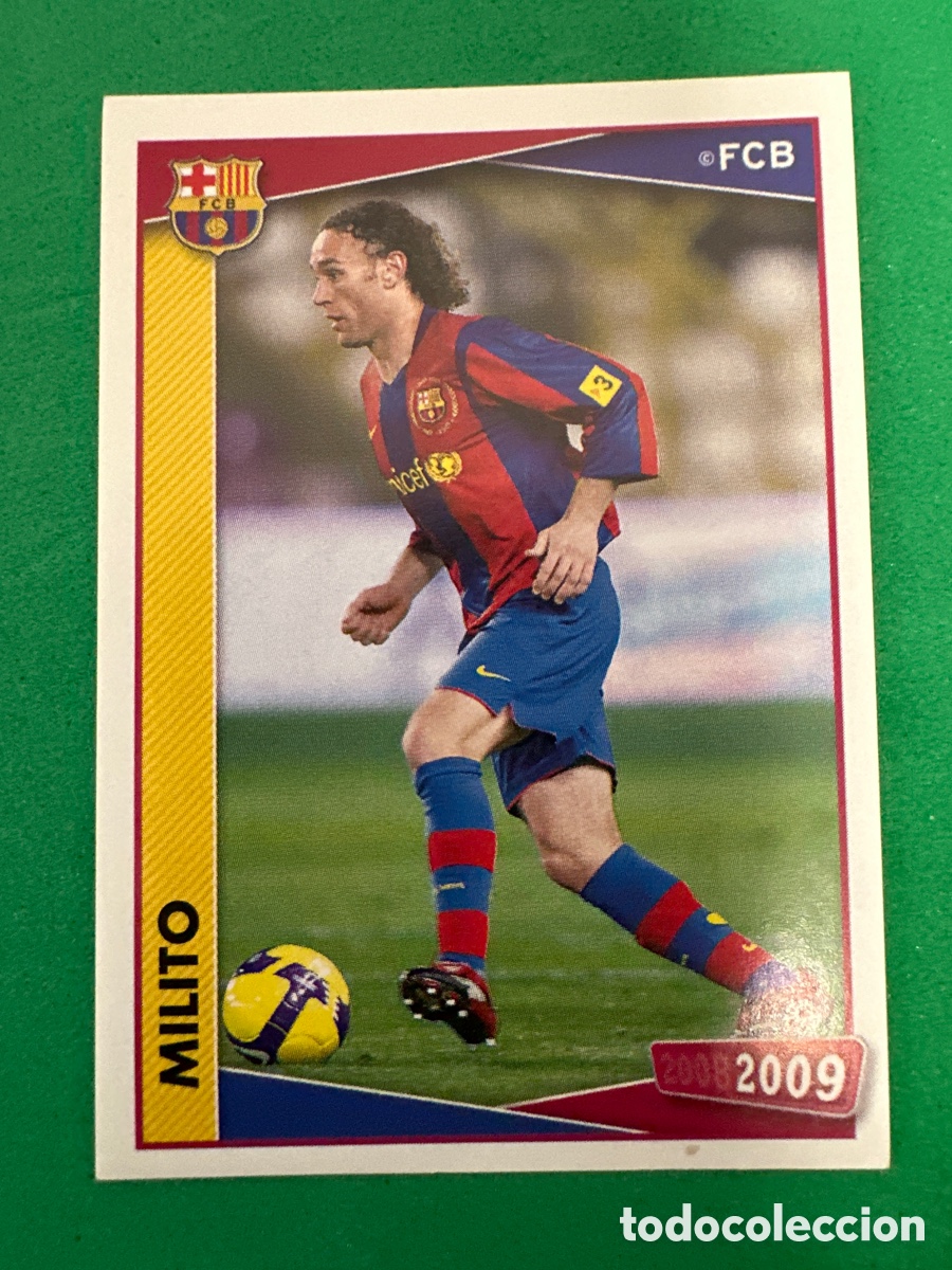 Cartes &agrave; collectionner de Football: 58 MILITO F.C.BARCELONA 2008-2009 Panini 08 09 NUNCA PEGADO