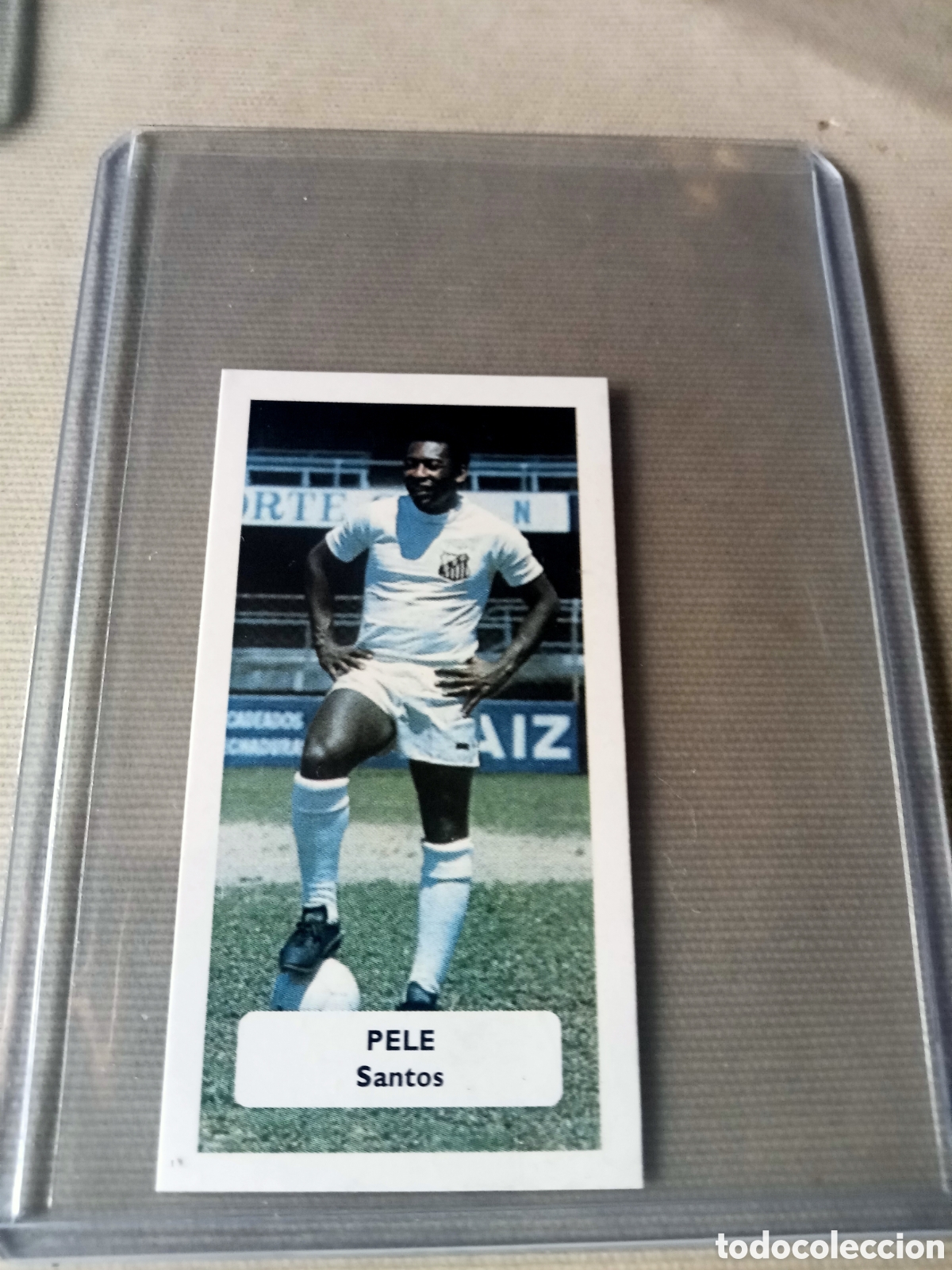 Football Stickers: Pele rookie Santos score cards