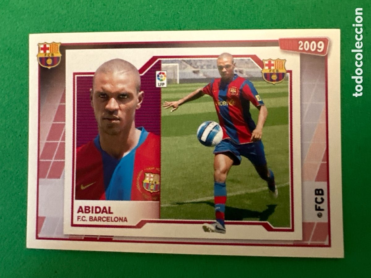 Cartes &agrave; collectionner de Football: 69 ABIDAL F.C.BARCELONA 2008-2009 Panini 08 09 NUNCA PEGADO