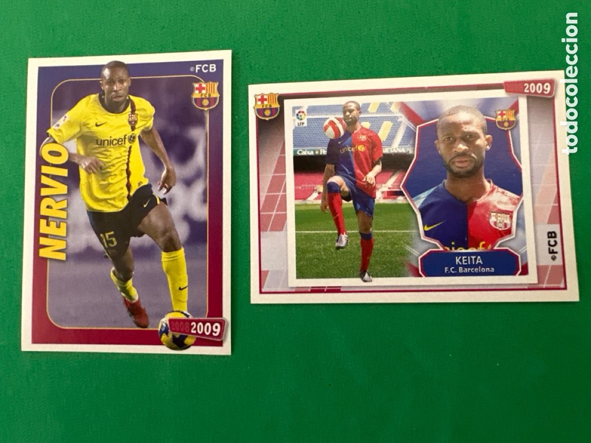 Cartes &agrave; collectionner de Football: 85-87 KEITA F.C.BARCELONA 2008-2009 Panini 08 09 NUNCA PEGADO