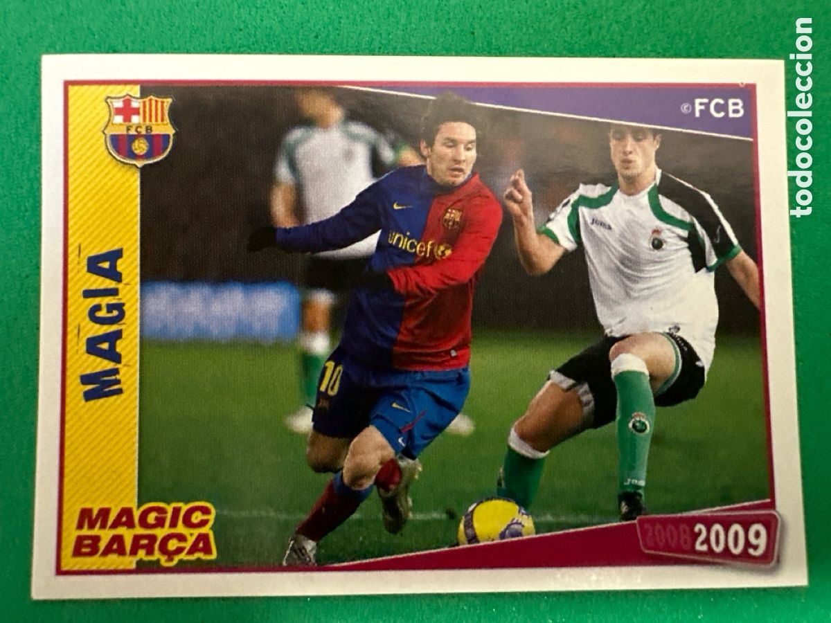 Cromos de F&uacute;tbol: 95 MESSI MAGIA F.C.BARCELONA 2008-2009 Panini 08 09 NUNCA PEGADO