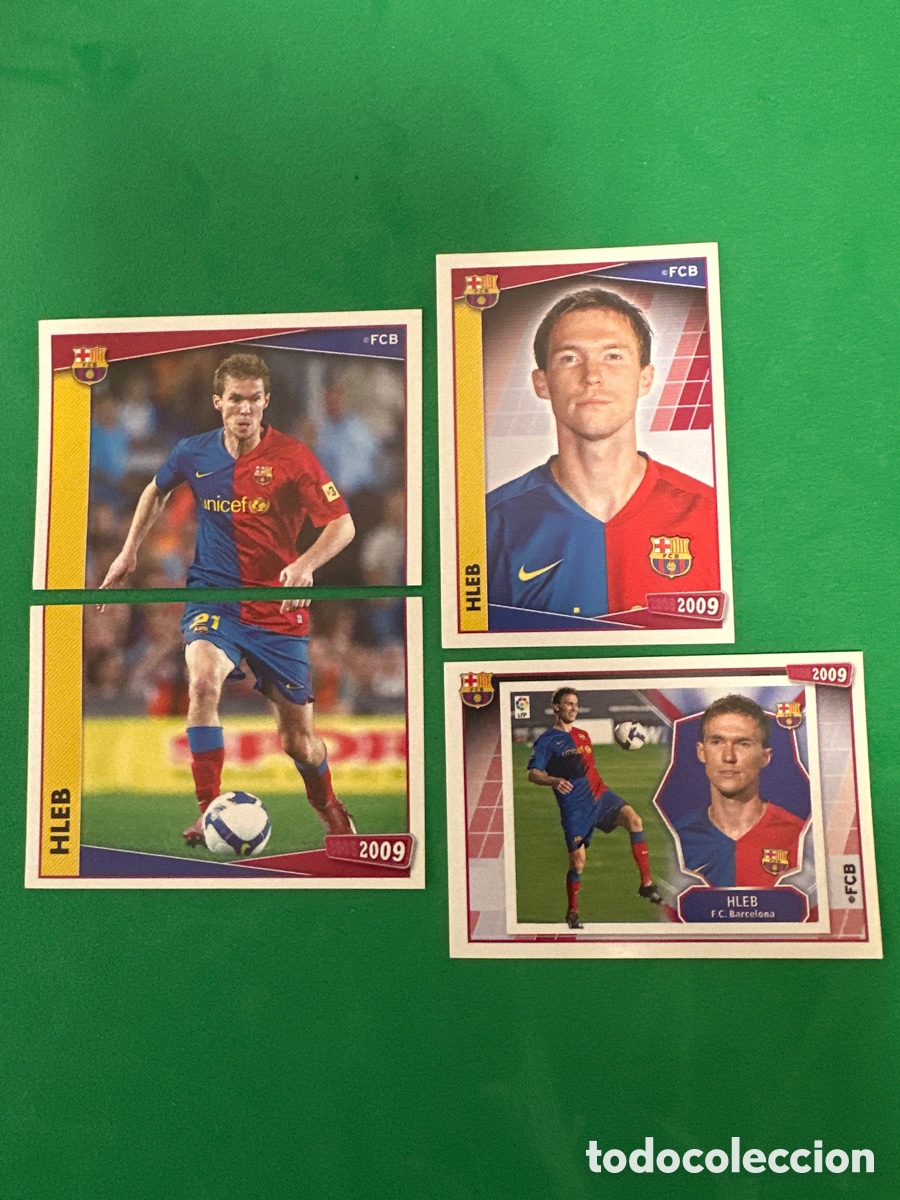Fu&szlig;ball-Sticker: 116-117-118-121 HLEB F.C.BARCELONA 2008-2009 Panini 08 09 NUNCA PEGADO