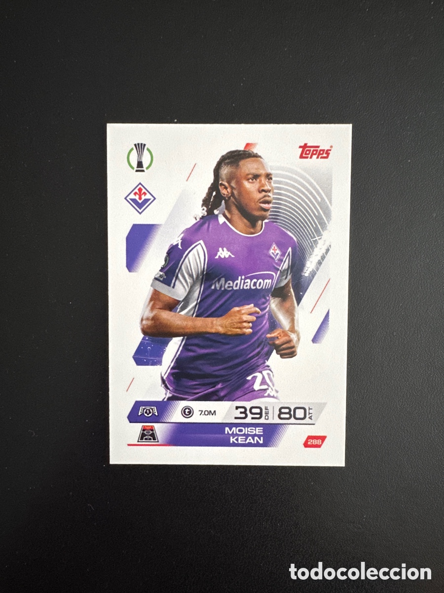 Cromos de f&uacute;tbol: MOISE KEAN FIORENTINA NUMERO 288 MATCH ATTAX 2025 2026