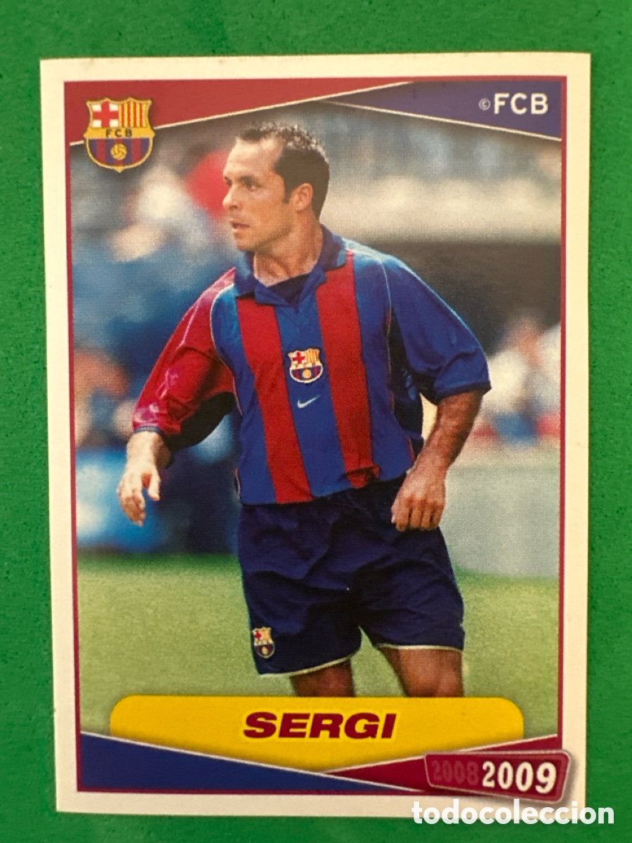 Cartes &agrave; collectionner de Football: 169 SERGI F.C.BARCELONA 2008-2009 Panini 08 09 NUNCA PEGADO