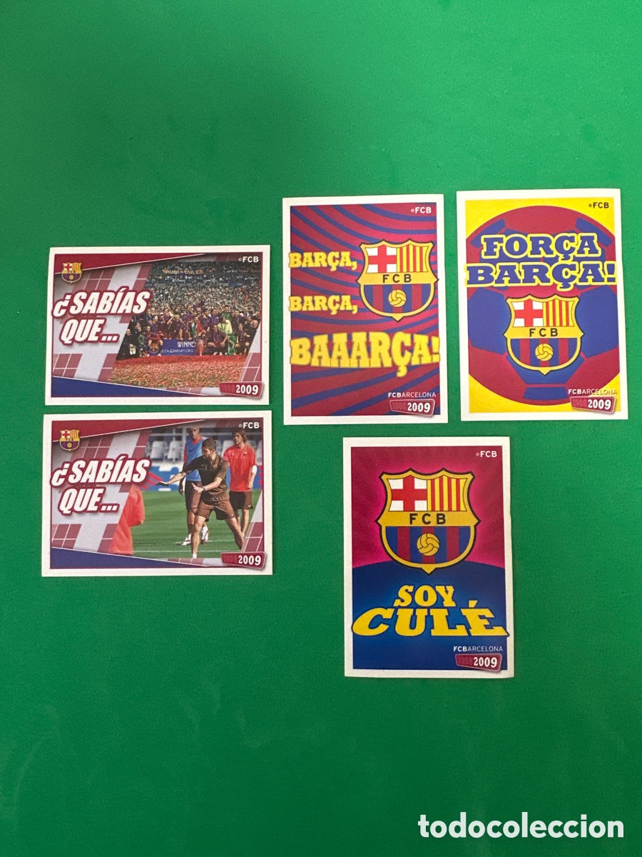 Cartes &agrave; collectionner de Football: 172-175-176-177-178 SENTIMIENTO CUL&Eacute; F.C.BARCELONA 2008-2009 Panini 08 09 NUNCA PEGADO