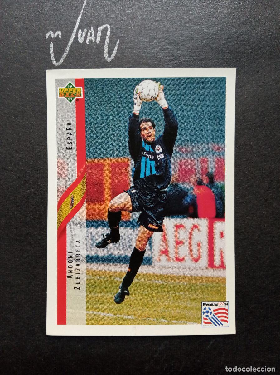 Cromos de F&uacute;tbol: N&ordm; 123 ZUBIZARRETA ESPA&Ntilde;A BARCELONA ⚽ UPPER DECK &reg; MUNDIAL USA 1994 WORLD CUP 94 SIN PEGAR STICKER
