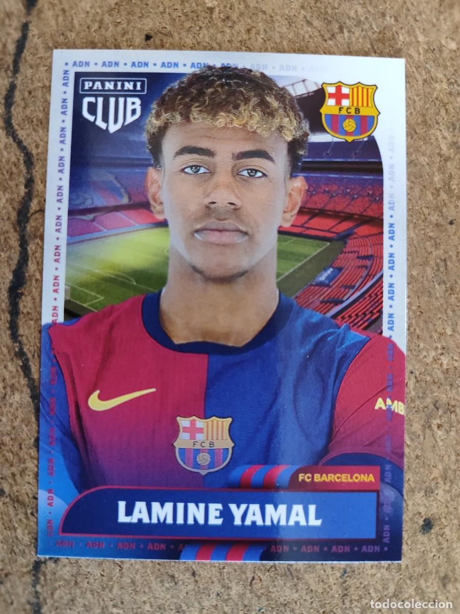 Cromos de F&uacute;tbol: PANINI CLUB FC BARCELONA 2024/25 CARD ADN LAMINE YAMAL # PANINI OFICIAL