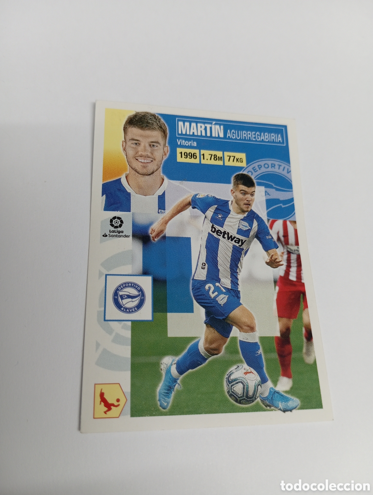 Fu&szlig;ball-Sticker: Mart&iacute;n 5 Alav&eacute;s LIGA ESTE 20-21 Panini 2020 2021