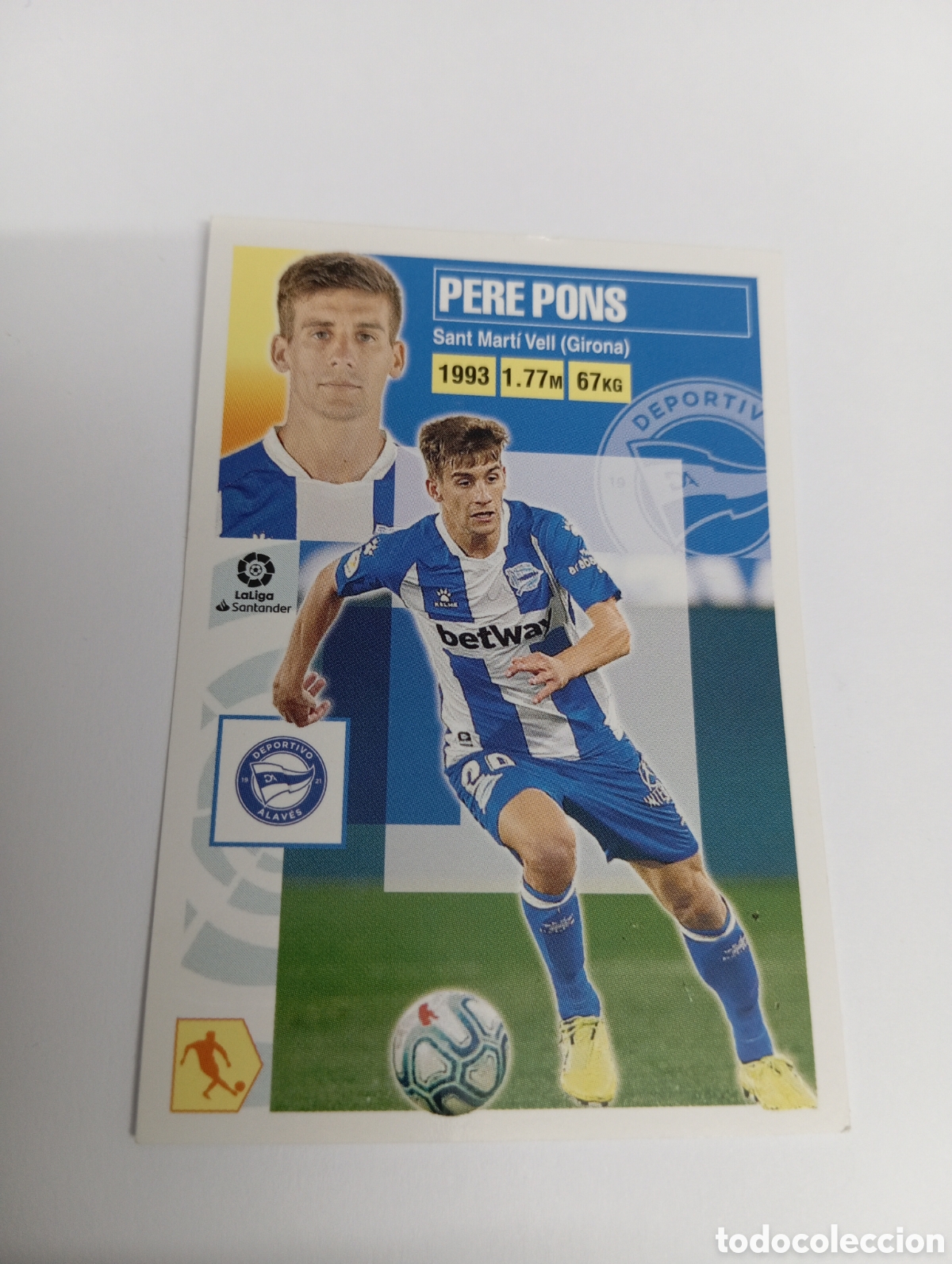 Fu&szlig;ball-Sticker: Pere Pons 12 Alav&eacute;s LIGA ESTE 20-21 Panini 2020 2021