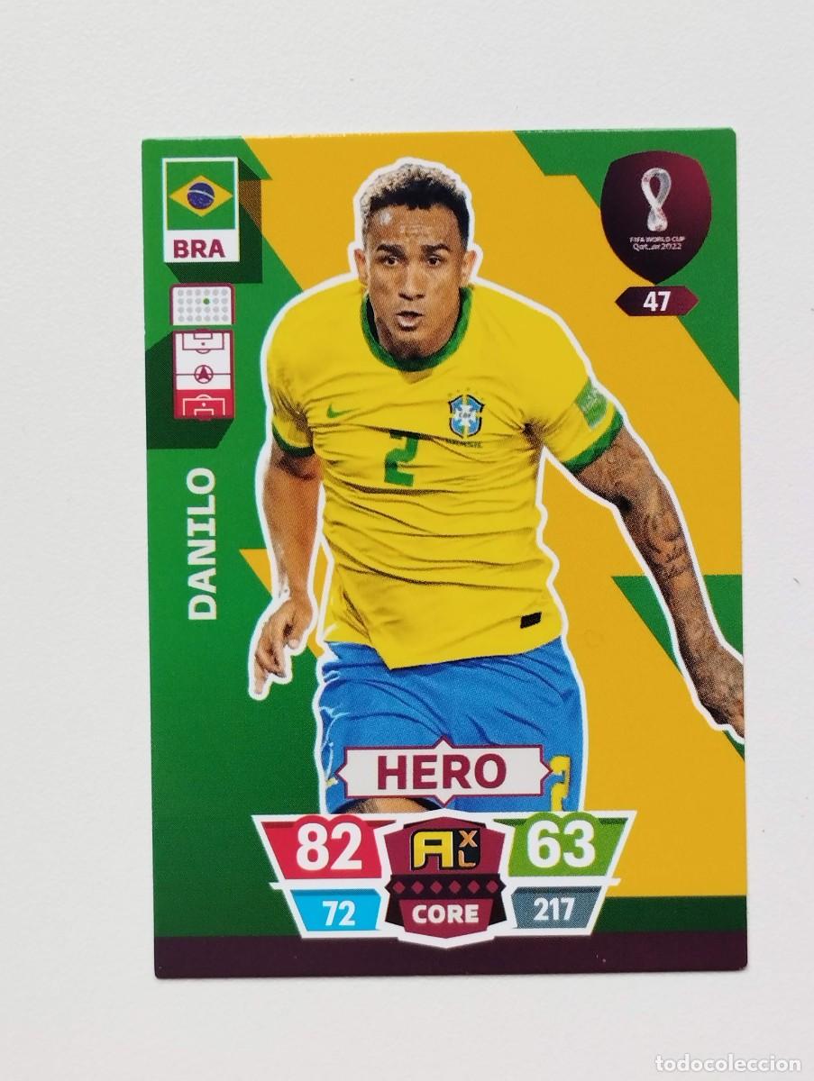 Fu&szlig;ball-Sticker: CROMO CARD 47 DANILO BRASIL MUNDIAL DE FUTBOL QATAR 2022 - PANINI ADRENALYN
