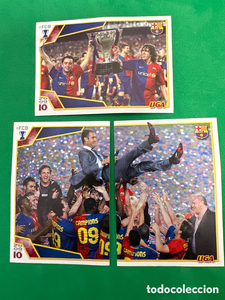 Cartes &agrave; collectionner de Football: 11-12-13 LIGA EL BAR&Ccedil;A DE LAS SEIS COPAS F.C.BARCELONA 2008-2009 Panini 08 09 SIN PEGAR