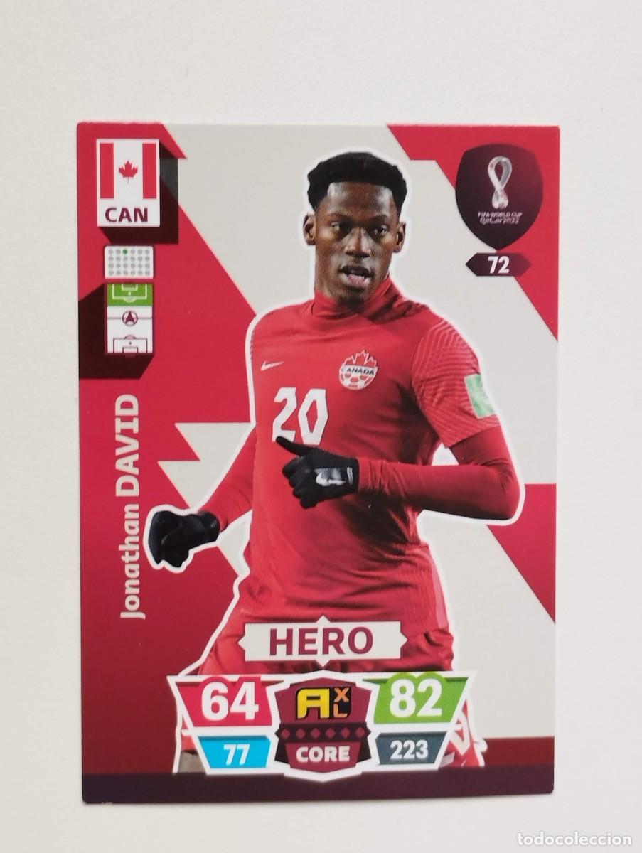Figurine di Calcio: CROMO CARD 72 JONATHAN DAVID CANADA MUNDIAL DE FUTBOL QATAR 2022 - PANINI ADRENALYN