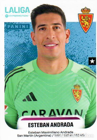 Cromos de F&uacute;tbol: PANINI HYPERMOTION 2025-26 (25 - 26) - N&ordm; 403 - ESTEBAN ANDRADA - ZARAGOZA