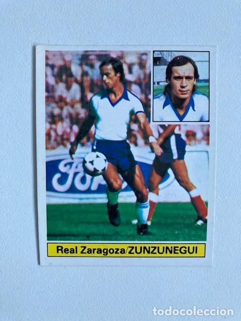 Cromos de F&uacute;tbol: ZUNZUNEGUI REAL ZARAGOZA FICHAJE N&ordm; 3 81-82 ESTE RECUPERADO PINTADO