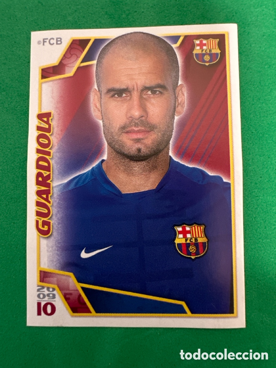 Cartes &agrave; collectionner de Football: 40 GUARDIOLA EL BAR&Ccedil;A DE LAS SEIS COPAS F.C.BARCELONA 2008-2009 Panini 08 09 SIN PEGAR