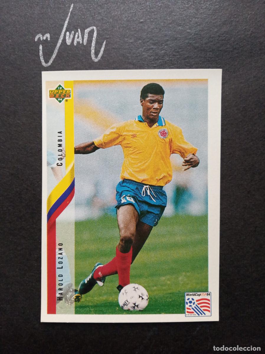 Figurine di Calcio: N&ordm; 39 HAROLD LOZANO COLOMBIA REAL VALLADOLID ⚽ UPPER DECK &reg; MUNDIAL USA 1994 WORLD CUP 94 SIN PEGAR