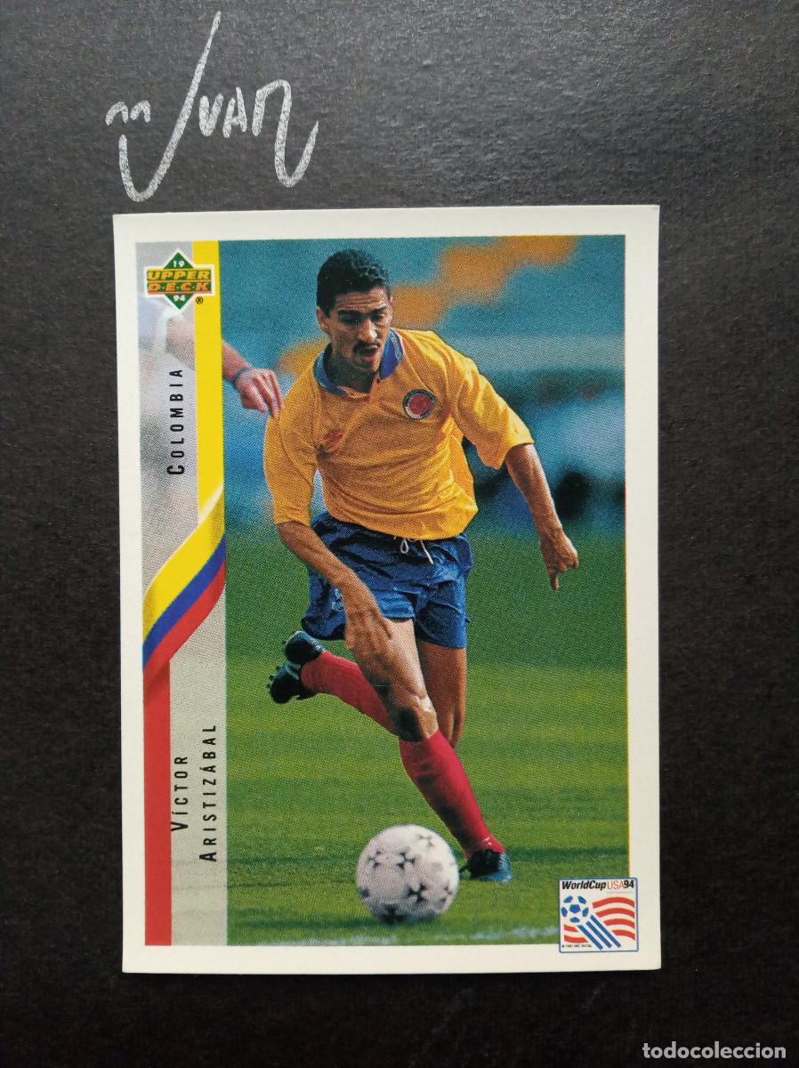 Cartes &agrave; collectionner de Football: N&ordm; 43 ARISTIZABAL COLOMBIA VALENCIA CF ⚽ UPPER DECK &reg; MUNDIAL USA 1994 WORLD CUP 94 SIN PEGAR
