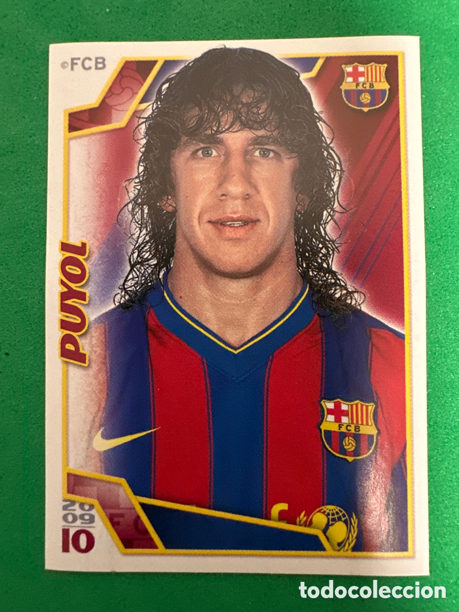 Cartes &agrave; collectionner de Football: 70 PUYOL EL BAR&Ccedil;A DE LAS SEIS COPAS F.C.BARCELONA 2008-2009 Panini 08 09 SIN PEGAR