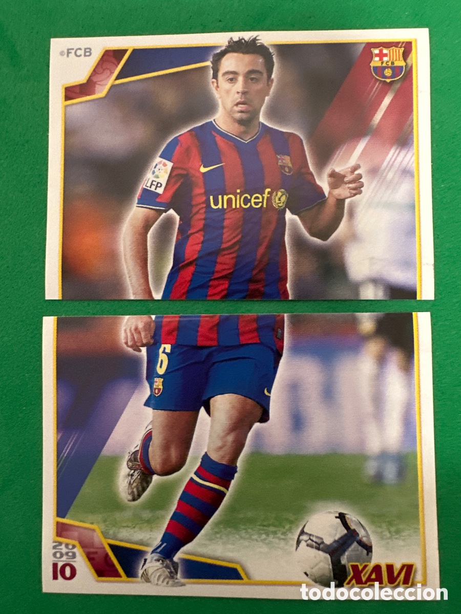 Cartes &agrave; collectionner de Football: 74-75 XAVI EL BAR&Ccedil;A DE LAS SEIS COPAS F.C.BARCELONA 2008-2009 Panini 08 09 SIN PEGAR